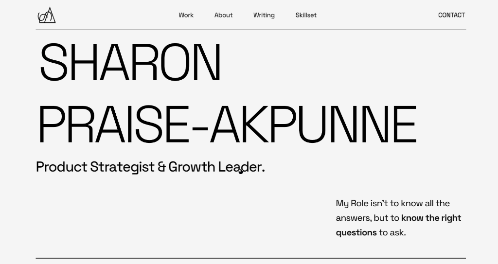 Previous portfolio website