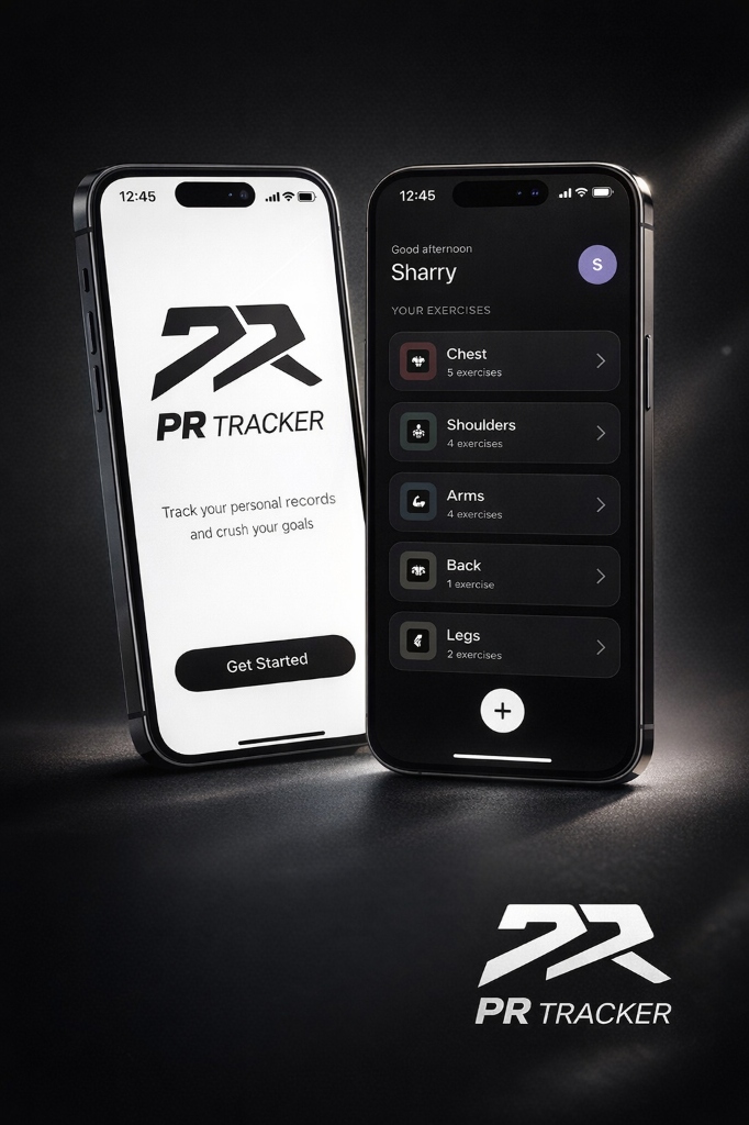 PR Tracker app mockup
